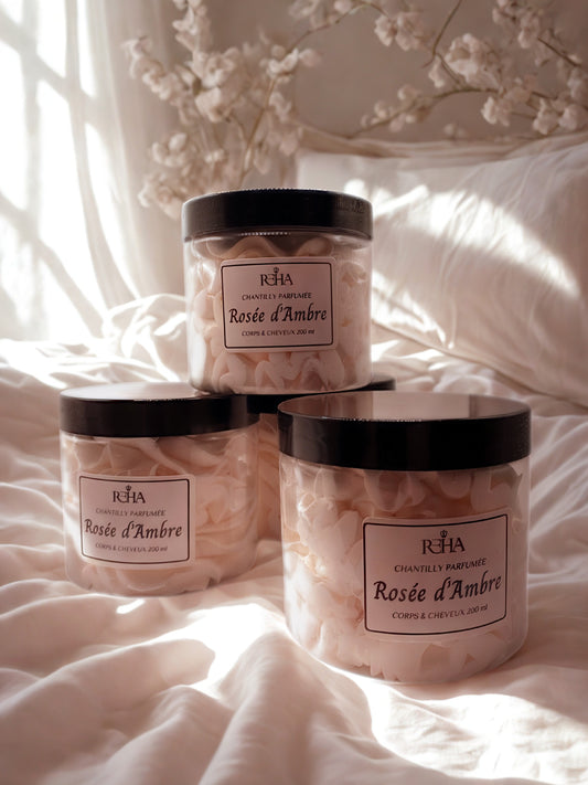 Rosée d’Ambre — Chantilly fondante corps & cheveux